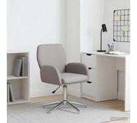 vidaXL Sedia da scrivania girevole Tessuto 54 x 58 x 90 cm Tortora