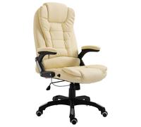 VidaXL Sedia da Ufficio Crema in Similpelle