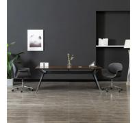 vidaXL Sedia da Ufficio Girevole Grigia in Tessuto