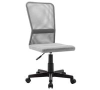 vidaXL Sedia da Ufficio Grigia 44x52x100 cm in Tessuto a Rete
