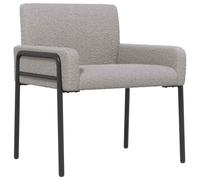 vidaXL Sedia d'accento Grigio Chiaro Bouclé