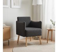 vidaXL Sedia d'accento Grigio Scuro Bouclé