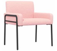 vidaXL Sedia d'accento Rosa Bouclé