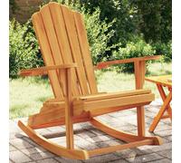 vidaXL Sedia Dondolo Adirondack da Giardino in Legno Massello Teak