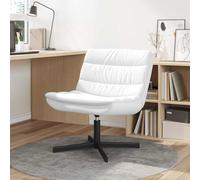 vidaXL Sedia girevole Bianco 63 x 75 x 76 cm Similpelle