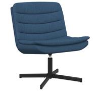 vidaXL Sedia girevole Blu 63 x 75 x 76 cm Tessuto