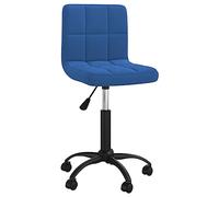 vidaXL Sedia Girevole da Ufficio in Velluto Blu