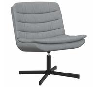 vidaXL Sedia girevole Grigio chiaro 63 x 75 x 76 cm Tessuto
