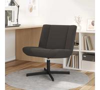 vidaXL Sedia girevole Grigio scuro 63 x 75 x 76 cm Pelle di Pecora