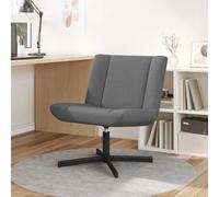 vidaXL Sedia girevole Grigio Scuro 63 x 75 x 76 cm Tessuto