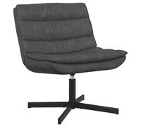 vidaXL Sedia girevole Nero 63 x 75 x 76 cm PU Antico
