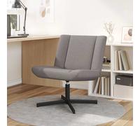 vidaXL Sedia girevole Tortora 63 x 75 x 76 cm Tessuto