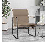 vidaXL Sedia Lounge Cappuccino 55x64x80 cm in Similpelle