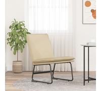 vidaXL Sedia Lounge Crema 52x75x76 cm in Tessuto
