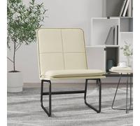 vidaXL Sedia Lounge Crema 54x75x76 cm in Similpelle