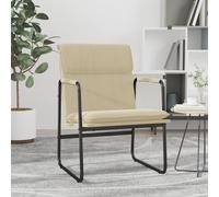 vidaXL Sedia Lounge Crema 55x64x80 cm in Tessuto