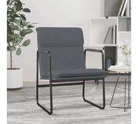 vidaXL Sedia Lounge Grigia 55x64x80 cm in Similpelle