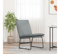 vidaXL Sedia Lounge Grigio Chiaro 52x75x76 cm in Tessuto
