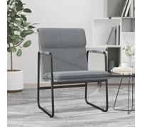 vidaXL Sedia Lounge Grigio Chiaro 55x64x80 cm in Tessuto