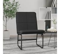 vidaXL Sedia Lounge Nera 54x75x76 cm in Similpelle