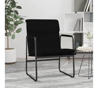 vidaXL Sedia Lounge Nera 55x64x80 cm in Similpelle
