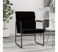 vidaXL Sedia Lounge Nera 55x64x80 cm in Tessuto
