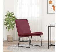 vidaXL Sedia Lounge Rosso Vino 52x75x76 cm in Tessuto