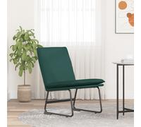 vidaXL Sedia Lounge Verde Scuro 52x75x76 cm in Tessuto