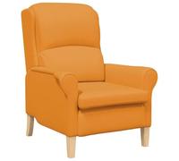 vidaXL Poltrona Moderna Senape Scuro Tessuto Grande Ergonomica