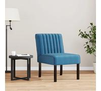 vidaXL Sedia Pantofola Blu in Velluto