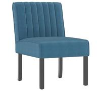 vidaXL Sedia Pantofola Blu in Velluto