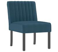 vidaXL Sedia Pantofola Blu in Velluto