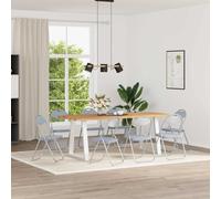 vidaXL Sedia pieghevole 8 pz Pelle Sintetica Grigio 48 x 43,5 x 81 cm