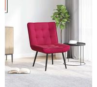 vidaXL Sedia Relax 64x74x84 cm Rosso Vino in Velluto