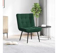 vidaXL Sedia Relax 64x74x84 cm Verde Scuro in Velluto