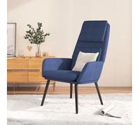 vidaXL Sedia Relax Blu in Tessuto