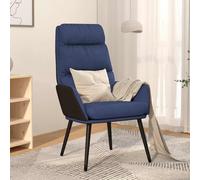 vidaXL Sedia Relax Blu in Tessuto