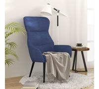 vidaXL Sedia Relax Blu in Tessuto