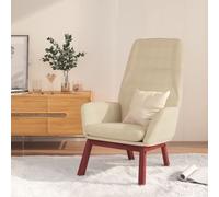 vidaXL Sedia Relax Crema in Tessuto