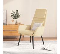 vidaXL Sedia Relax Crema in Tessuto