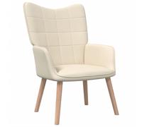 vidaXL Sedia Relax Crema in Tessuto