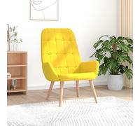 vidaXL Sedia Relax Giallo Chiaro in Tessuto