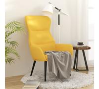 vidaXL Sedia Relax Giallo Senape in Tessuto