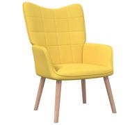 VIDAXL - Sedia Relax Giallo Senape in Tessuto