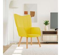 VIDAXL - Sedia Relax Giallo Senape in Tessuto