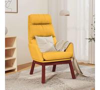 VidaXL Sedia Relax Giallo Senape in Tessuto