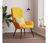 VidaXL Sedia Relax Giallo Senape in Velluto