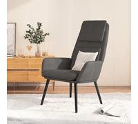 vidaXL Sedia Relax Grigio Scuro in Tessuto