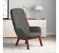 vidaXL Sedia Relax Grigio Scuro in Velluto