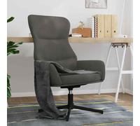 vidaXL Sedia Relax Grigio Scuro in Velluto